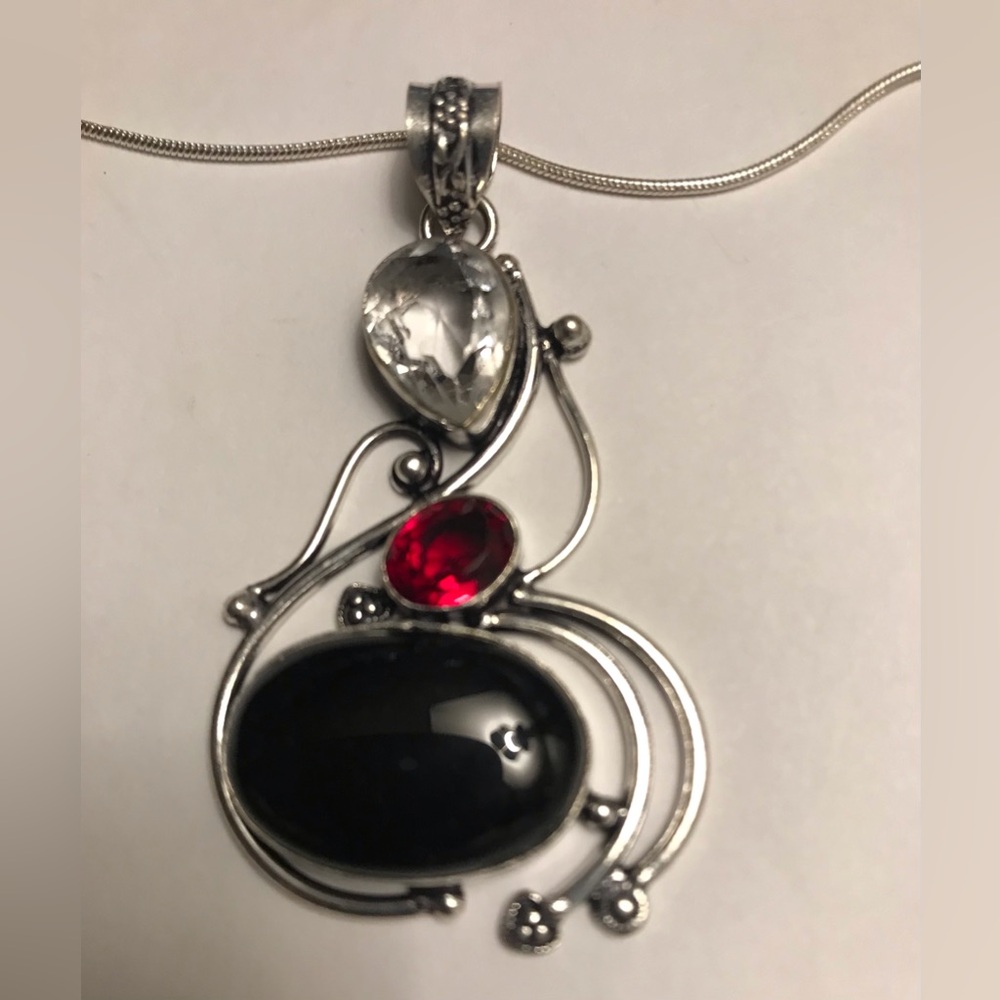Garnet White Topaz